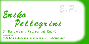 eniko pellegrini business card
