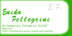 eniko pellegrini business card